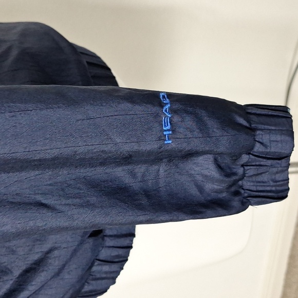 Head Vintage Blue 90's Sun Clouds Reversible Bomber Windbreaker Jacket Size L - Picture 9 of 15